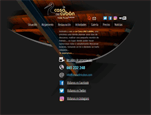 Tablet Screenshot of lacasadelcubon.com